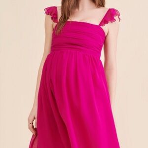 Hatch Pink Maternity Dress